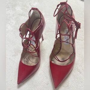 Jimmy Choo Strappy Red Heels
